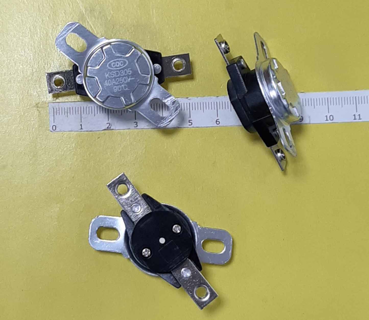Термостат KSD305+KNOP 40A 95°c н/з с кнопкой