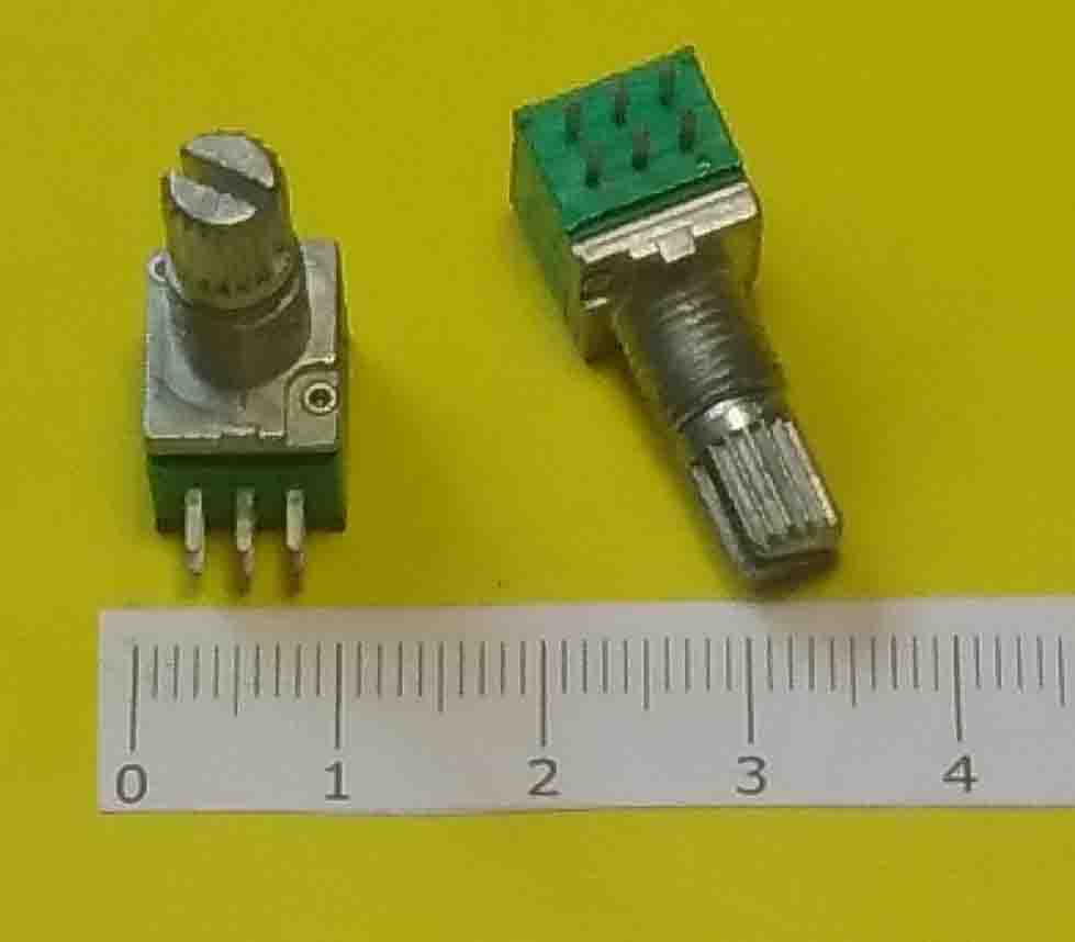 Резистор стерео WH9011-2 L=15mm B10K
